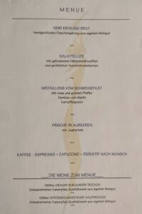 Hochzeitsmenü