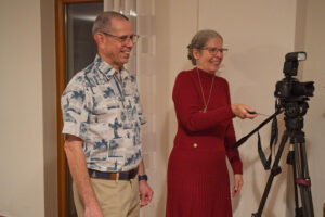 Frank und Manuela an der Fotobx - Feier zur Silbernen Hochzeit von Manuela und Frank (25.10.2025)
